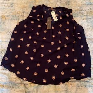 Navy blouse